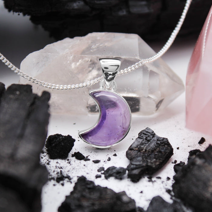 LAVENDER MOON - Sterling Silver & Amethyst Necklace
