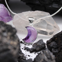 LAVENDER MOON - Sterling Silver & Amethyst Necklace