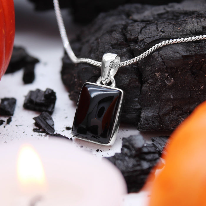 CAULDRON - Sterling Silver & Black Onyx Necklace