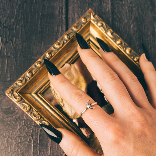 COSMIC MOON - Sterling Silver Ring