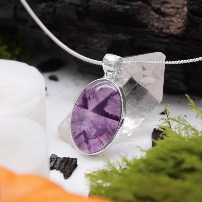 POTION - Sterling Silver & Star Amethyst Necklace