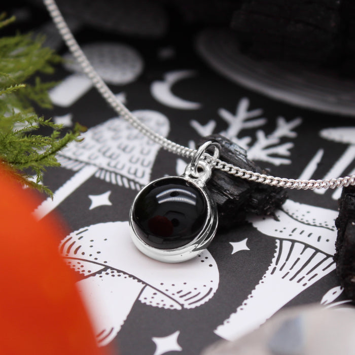 CAULDRON - Sterling Silver & Black Onyx Necklace