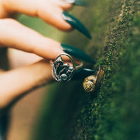 FABLE - Moss Agate & Sterling Silver Ring