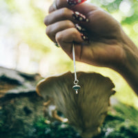 PORCELAIN FUNGUS - Sterling Silver Necklace
