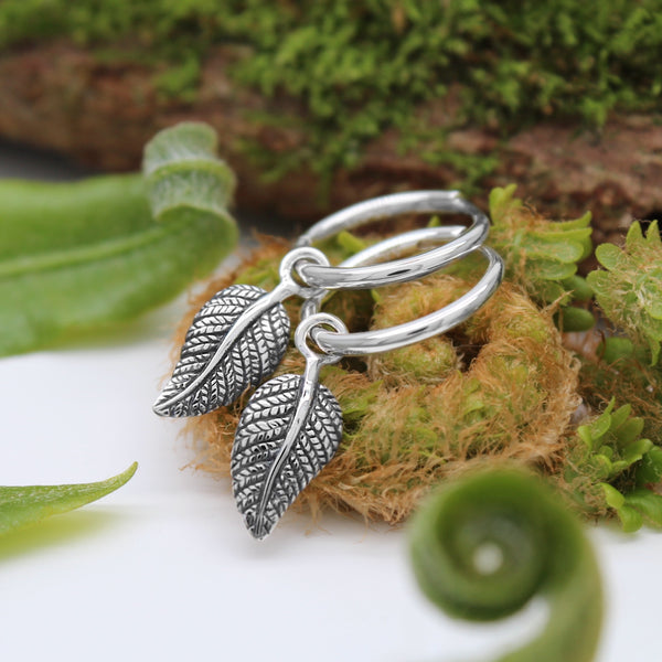 FROND - Sterling Silver Hoops