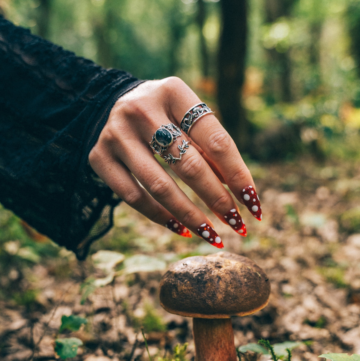WILD WOODS - Moss Agate & Sterling Silver Ring
