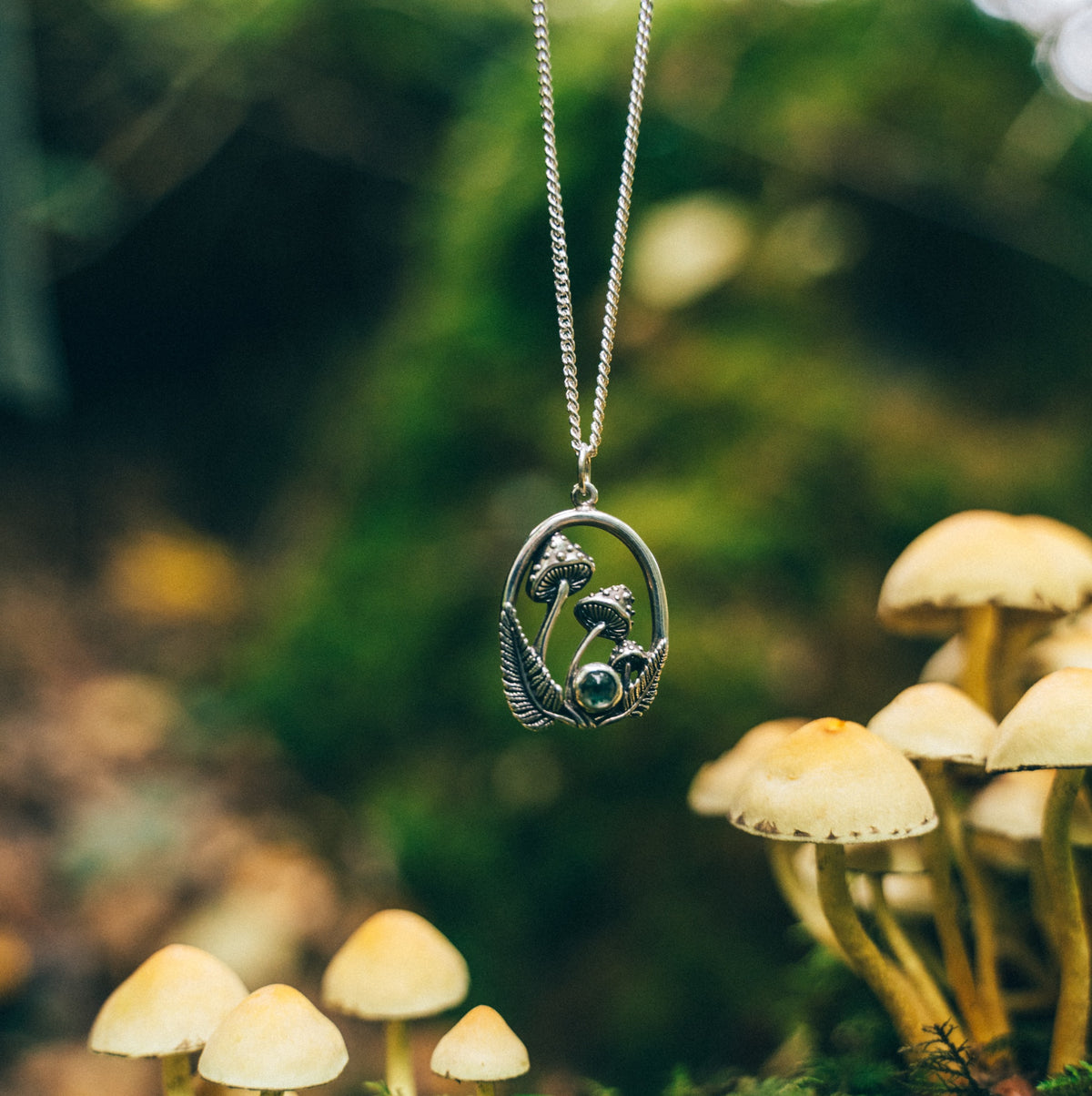 FABLE - Moss Agate & Sterling Silver Necklace
