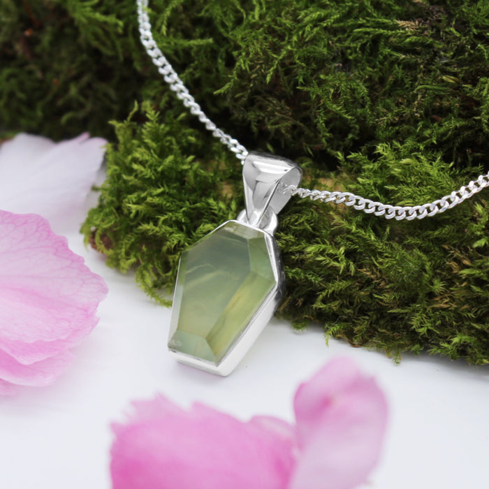 NEW BEGINNINGS - Sterling Silver & Prehnite Necklace
