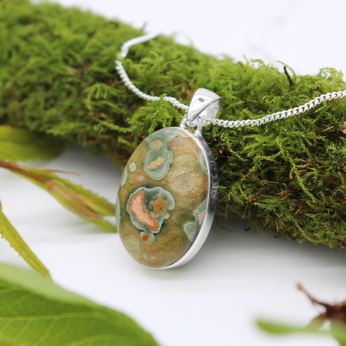 FEN - Sterling Silver & Rhyolite Necklace
