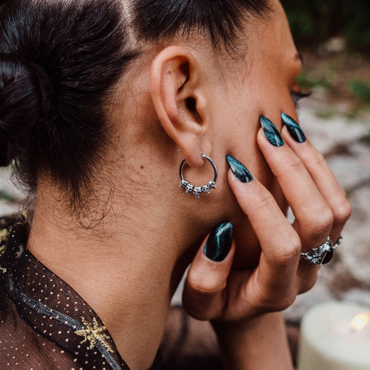 MORTEM - Sterling Silver Hoops