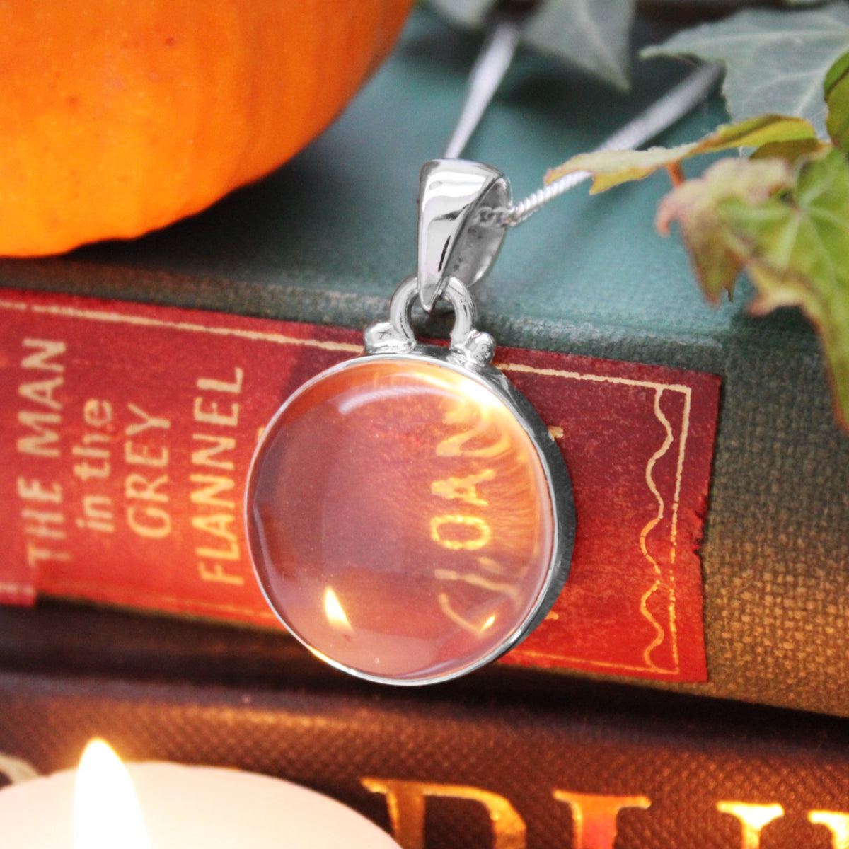 CRYSTAL BALL - Sterling Silver & Quartz Necklace