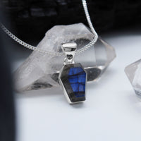 AFTER MIDNIGHT - Sterling Silver & Labradorite Necklace