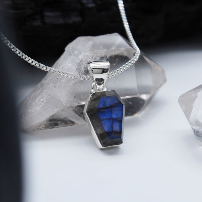 AFTER MIDNIGHT - Sterling Silver & Labradorite Necklace