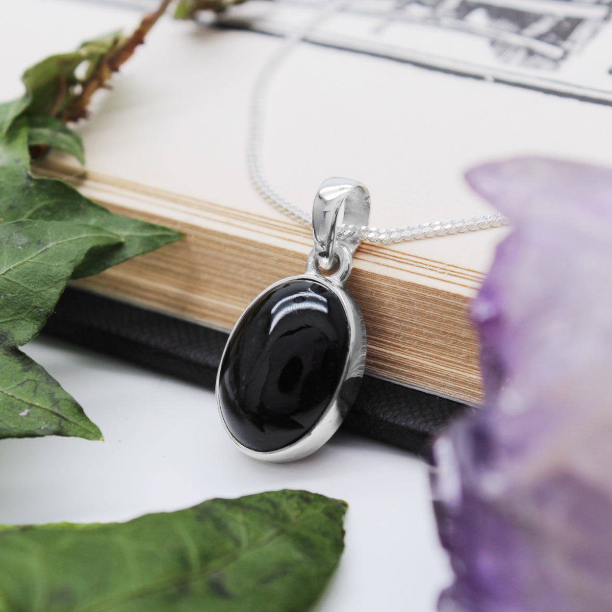 CAULDRON - Sterling Silver & Black Star Necklace