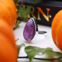 POTION - Sterling Silver & Amethyst Ring - SIZE US 7