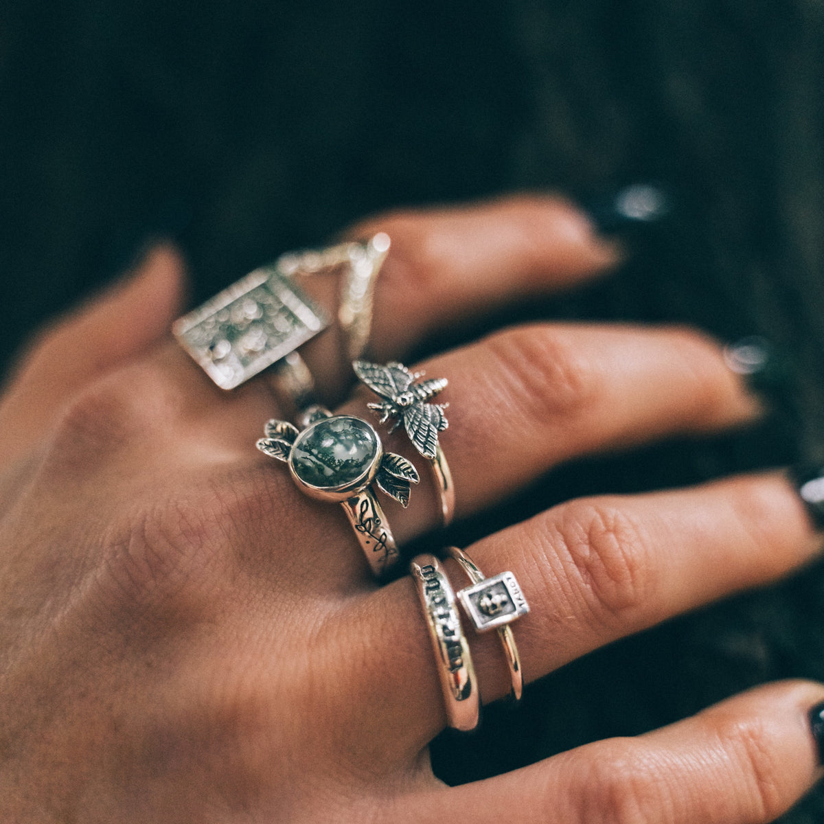 MISERY MOTH - Sterling Silver Ring