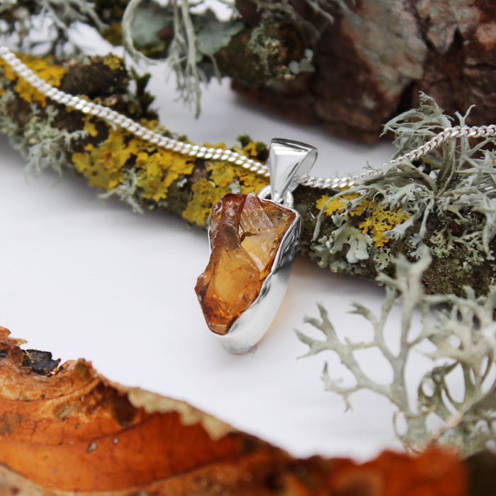 SEPTEMBER SUN - Sterling Silver & Citrine Necklace