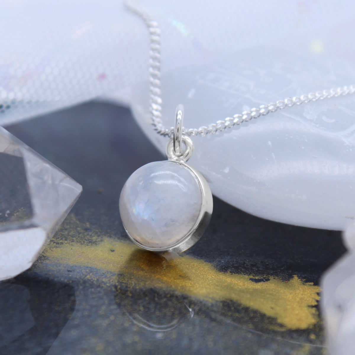 MOON GLOW - Sterling Silver & Moonstone Necklace