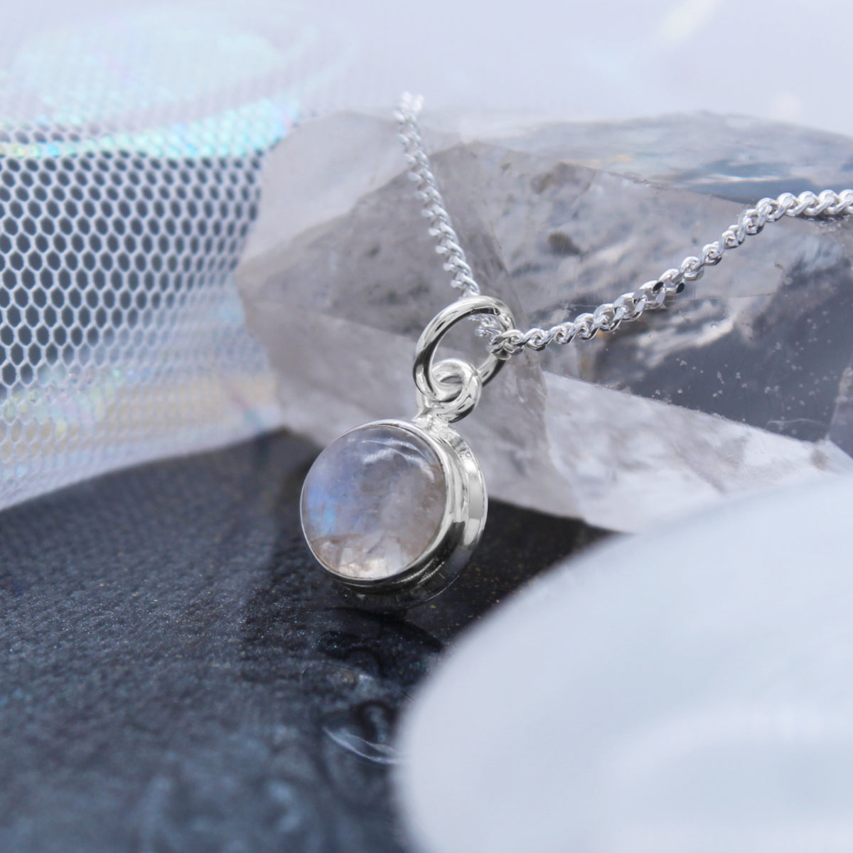 MOON GLOW - Sterling Silver & Moonstone Necklace