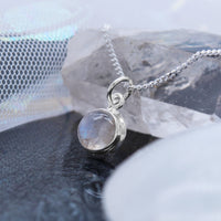 MOON GLOW - Sterling Silver & Moonstone Necklace