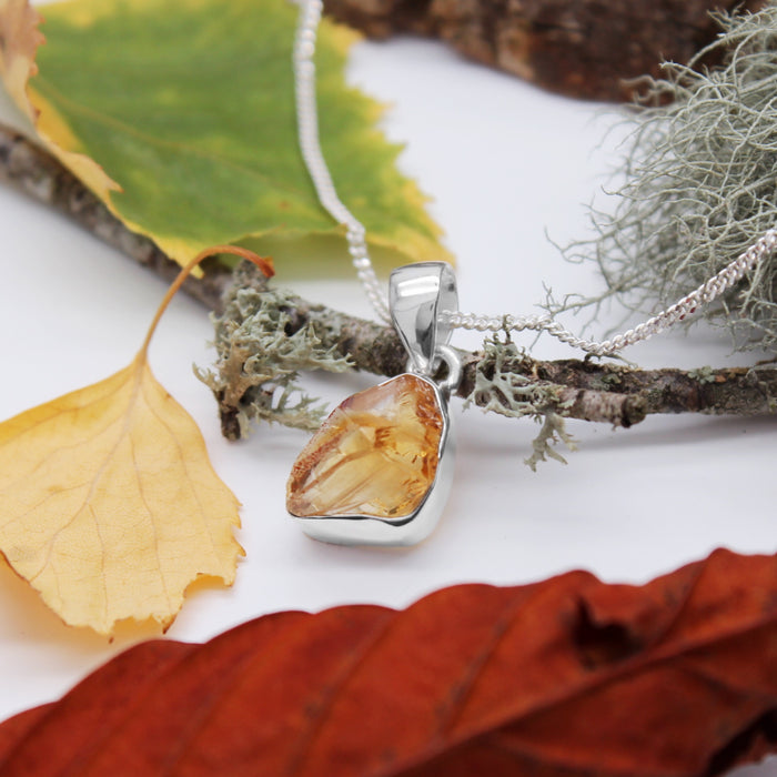 SEPTEMBER SUN - Sterling Silver & Citrine Necklace