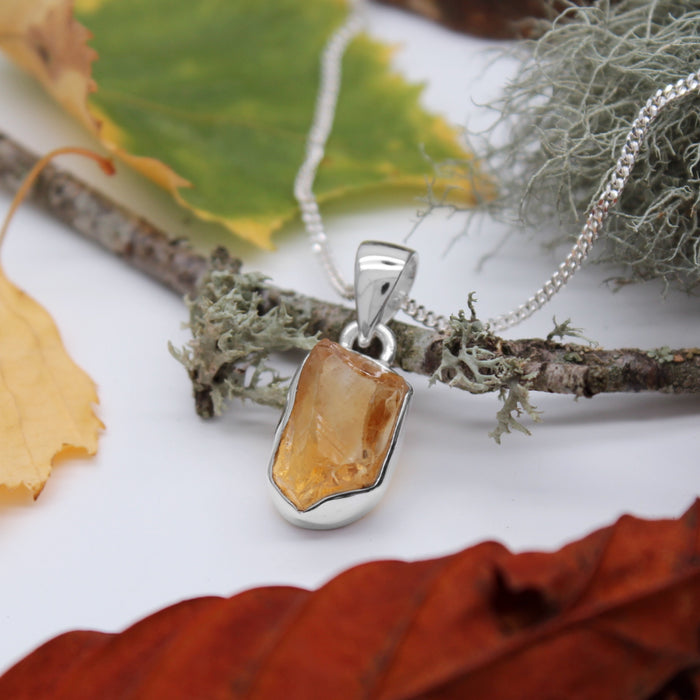 SEPTEMBER SUN - Sterling Silver & Citrine Necklace
