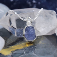 TRANQUILITY - Sterling Silver & Tanzanite Necklace