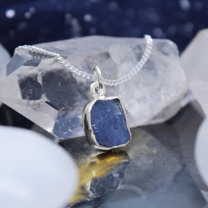 TRANQUILITY - Sterling Silver & Tanzanite Necklace