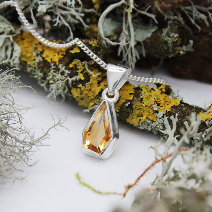 SEPTEMBER SUN - Sterling Silver & Citrine Necklace