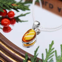GOLDEN HOUR - Sterling Silver & Baltic Amber Necklace