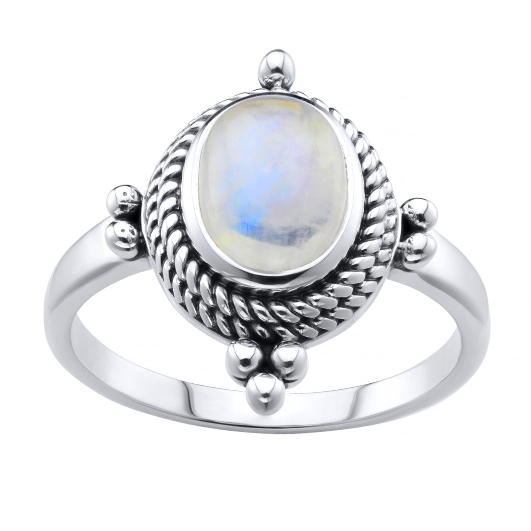 AURORA - Sterling Silver & Moonstone Ring