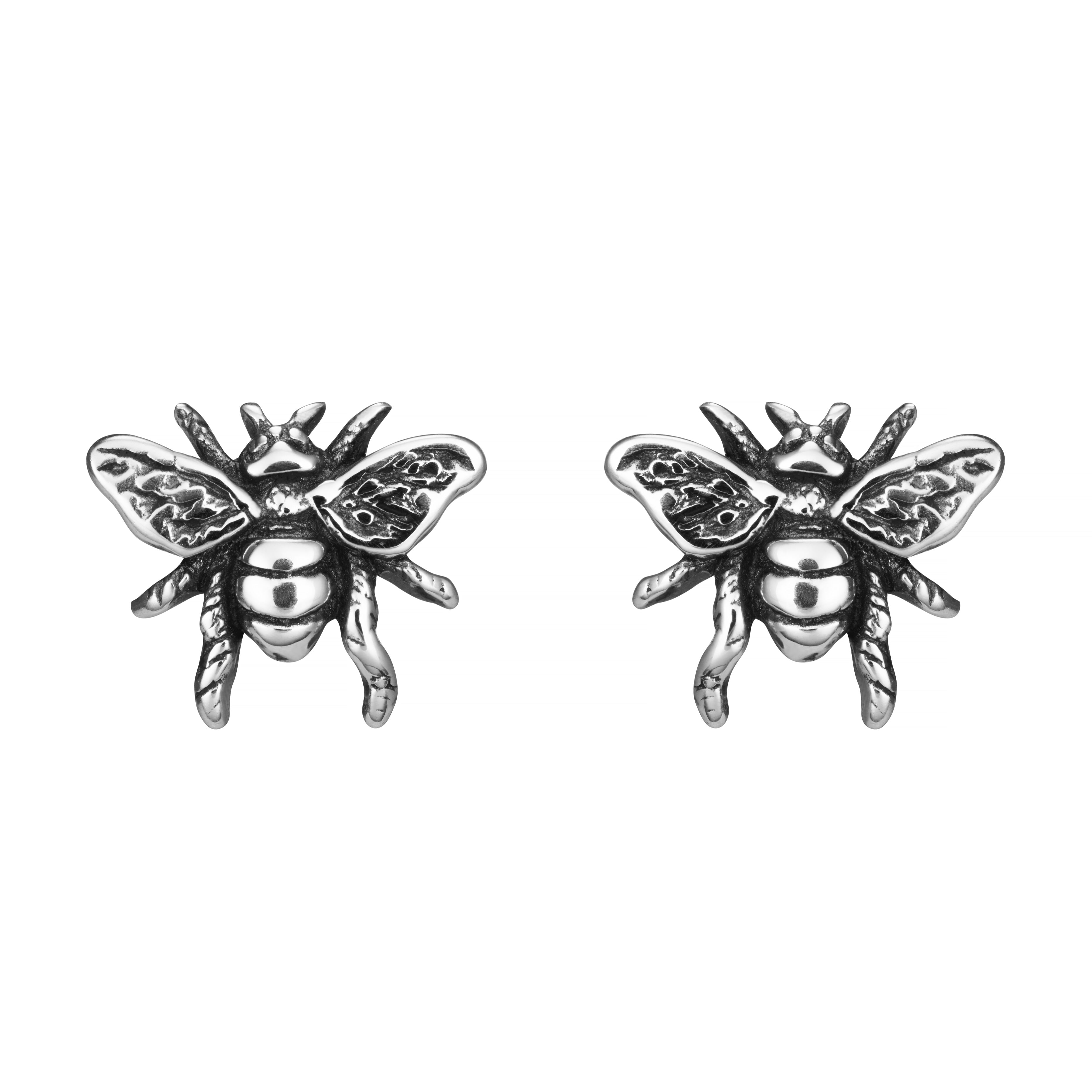 Sterling silver bee hot sale stud earrings