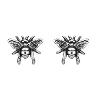 Sterling silver bee nature earrings alternative boho bohemian jewellery jewelry