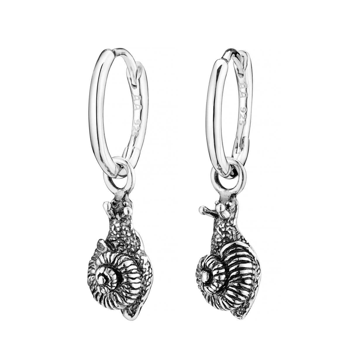 Snail bug hoop earrings alternative boho witchy gothic jewelry  jewellery 