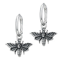 MISERY MOTH - Sterling Silver Hoops