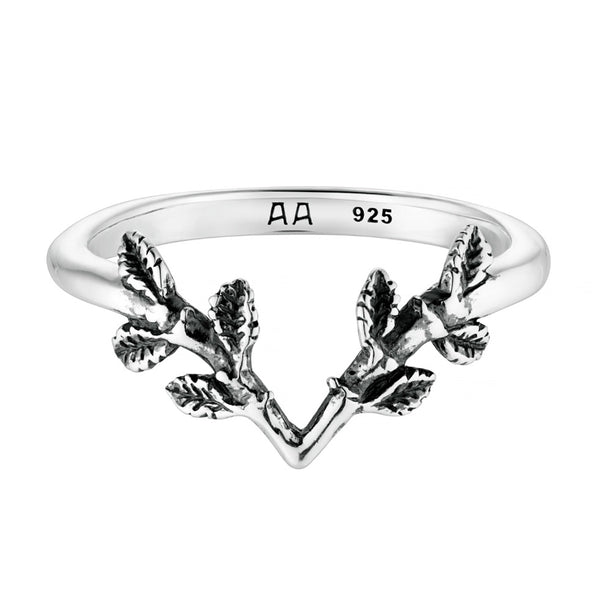 Sterling silver branch forest woodland ring nature jewellery jewelry