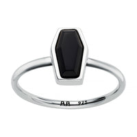 TILL DEATH - Onyx & Sterling Silver Ring